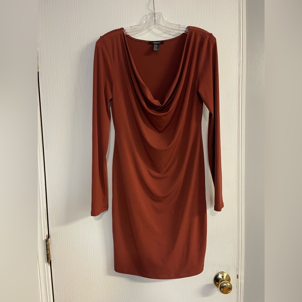 FOREVER21 Cowl Neck Bodycon Dress